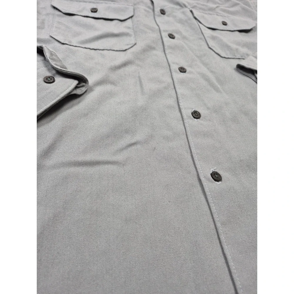 Pendleton Shirt Mens L Gray Wool Twill Sir Pendleton Button Up L/S Casual - Picture 3 of 13